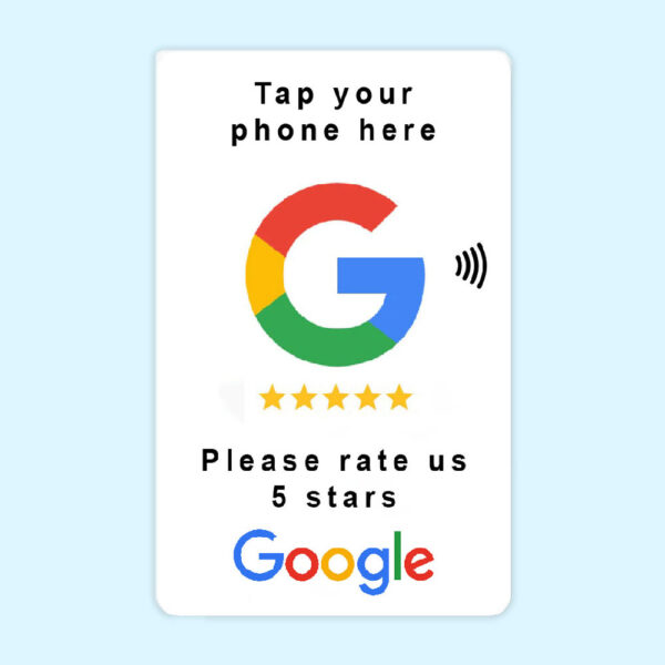 1 pcs pre-programmed NFC Google Review card – Ready to Use, No Setup Required