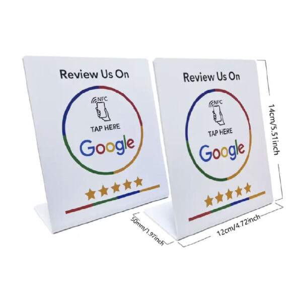 1 pcs pre-programmed NFC Google Review Stand- Ready to Use, No Setup Required - Image 2